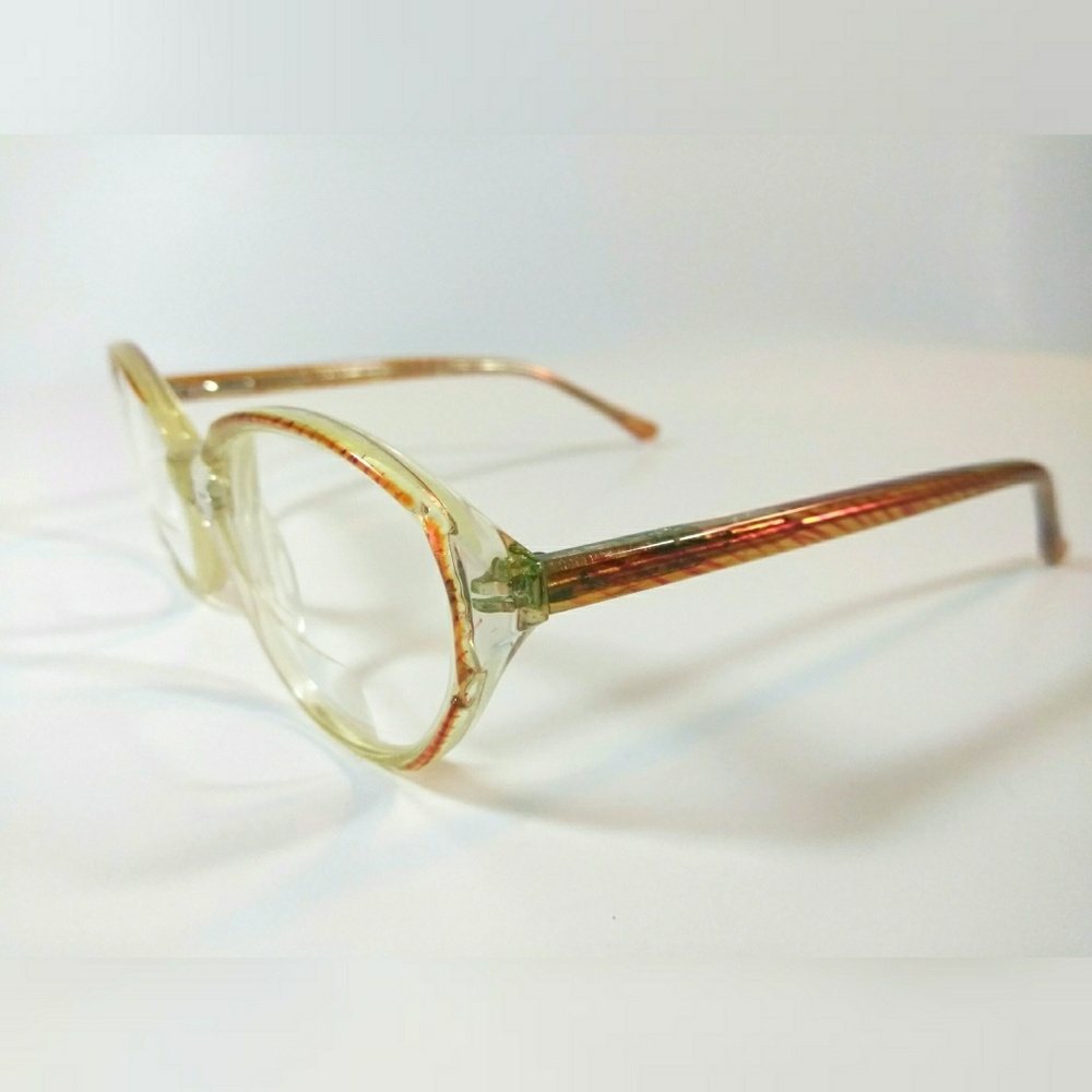 VTG 90s Modern Monica Clear Glasses Frames